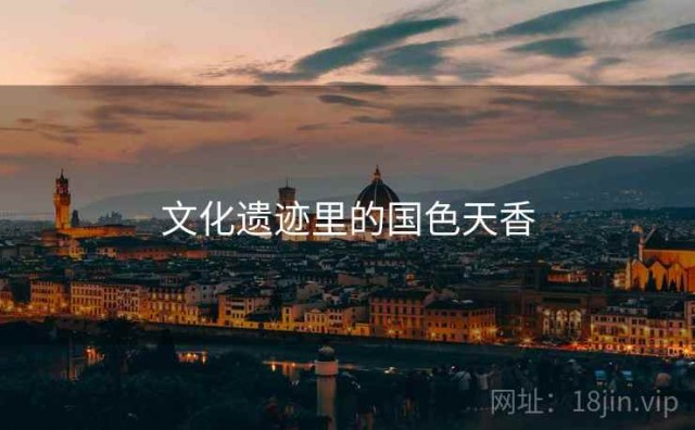 文化遗迹里的国色天香